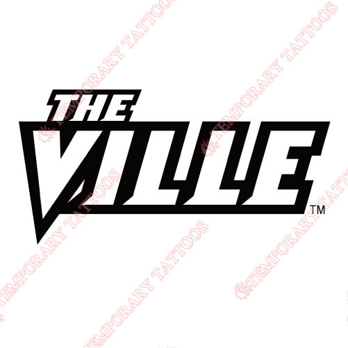 Louisville Cardinals Customize Temporary Tattoos Stickers NO.4867